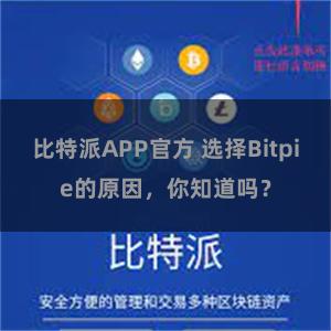 比特派APP官方 选择Bitpie的原因，你知道吗？