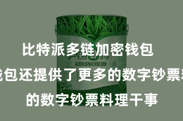 比特派多链加密钱包  比特派钱包还提供了更多的数字钞票料理干事