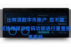 比特派数字币账户  您不错尝试使用健忘密码功能进行重置密码