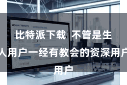 比特派下载 不管是生人用户一经有教会的资深用户