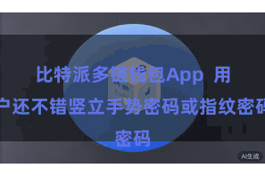 比特派多链钱包App  用户还不错竖立手势密码或指纹密码