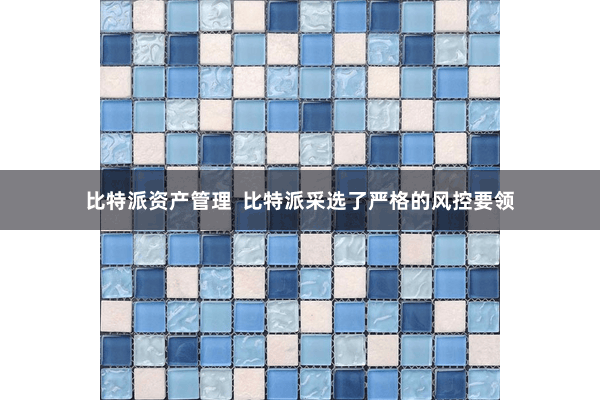 比特派资产管理  比特派采选了严格的风控要领